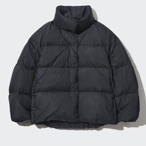 Uniqlo Powder Soft Black Down Puffer Coat Nanodesign Size Large